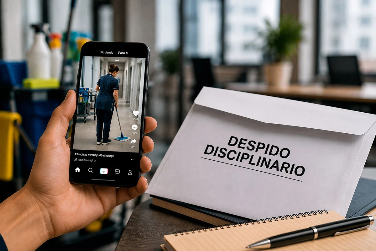 Despido disciplinario por redes sociales durante la jornada laboral